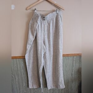 Briggs Wide Legged Linen Pants